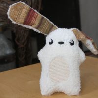 This plush rabbit is so soft and you can personalize it